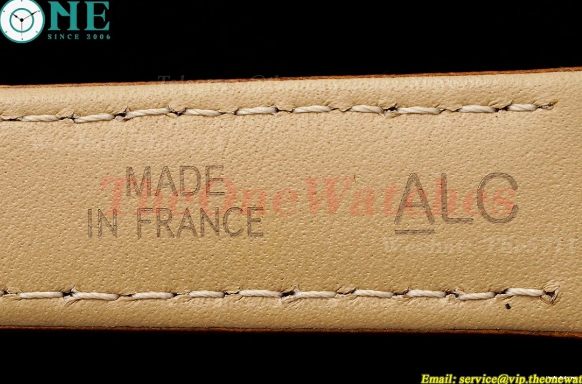 LE AF Dumont RG Silver Dial Brown Santos Quartz 1203